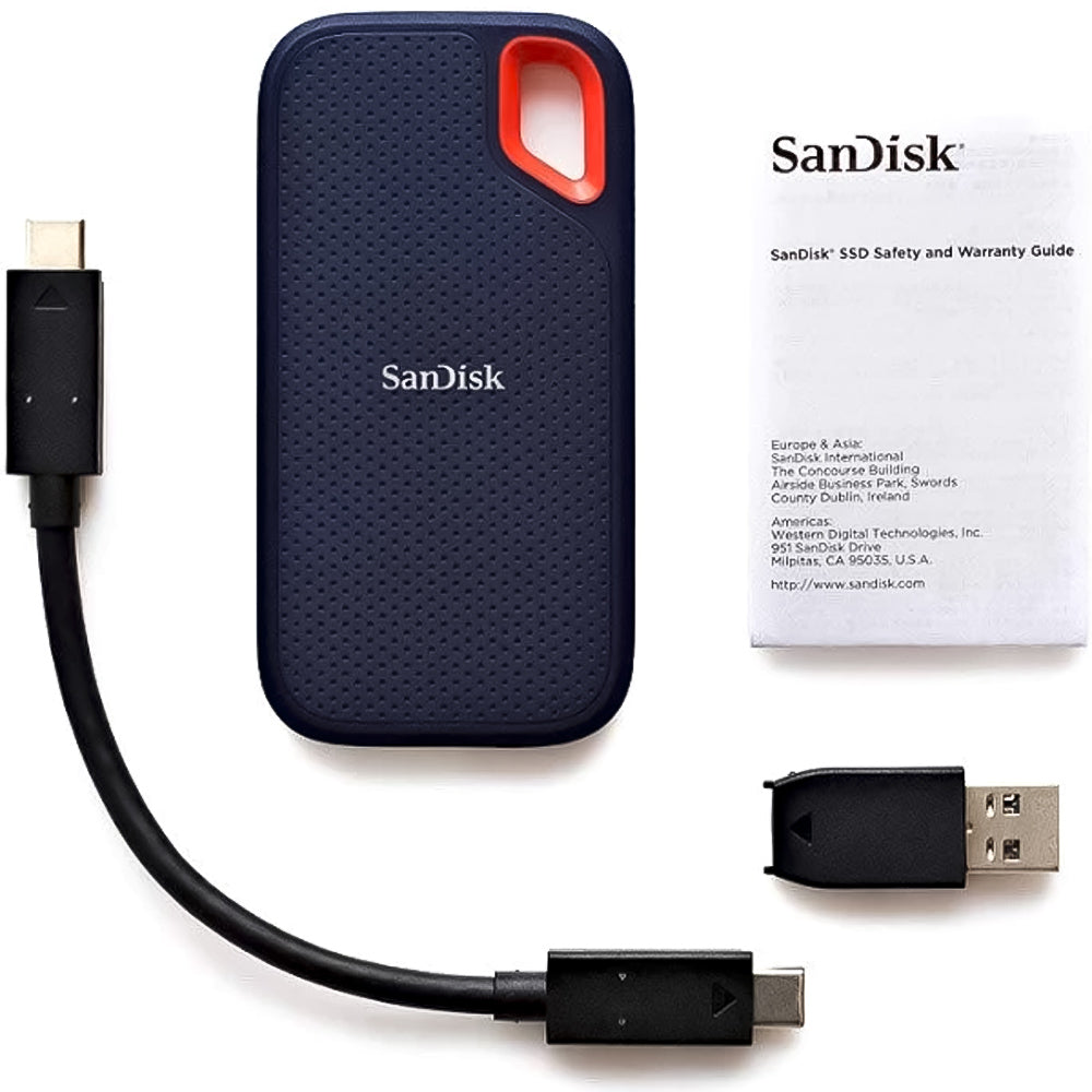 SSD Externo SanDisk Portátil Extreme 500GB / USB 3.2 - (SDSSDE61-500G-G25)