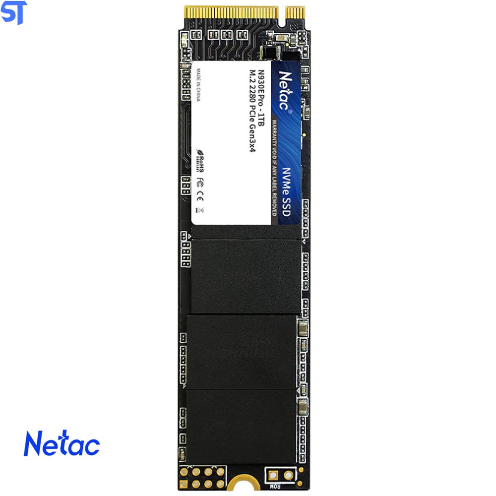 SSD M.2 NVMe Netac 500Gb 2060MBP/s Leitura 1630MBP/s Escrita