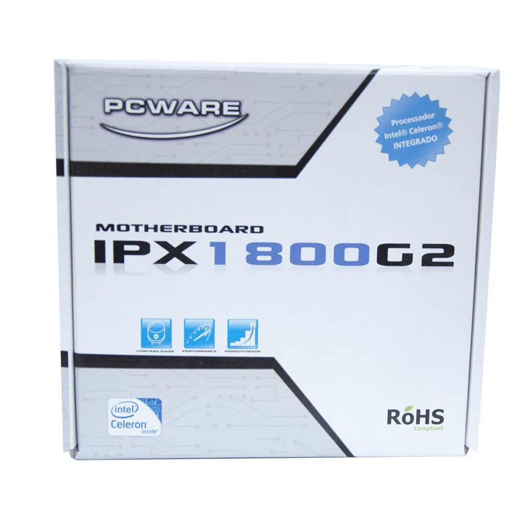 Placa Mãe PCWare IPX1800G2 com Celeron Dual-Core 2.41GHz DDR3L (S,V,R)