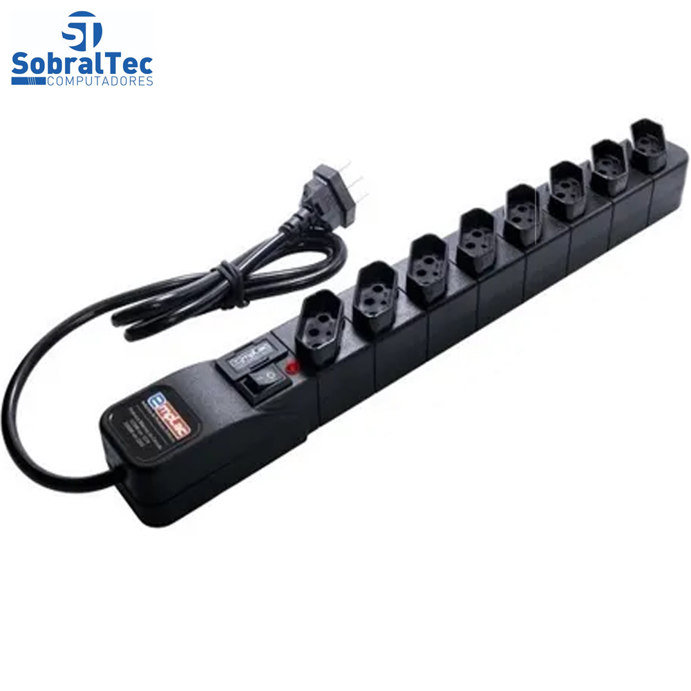 Protetor Eletrico Super Premium 8 Tomadas 5 Metros Emplac