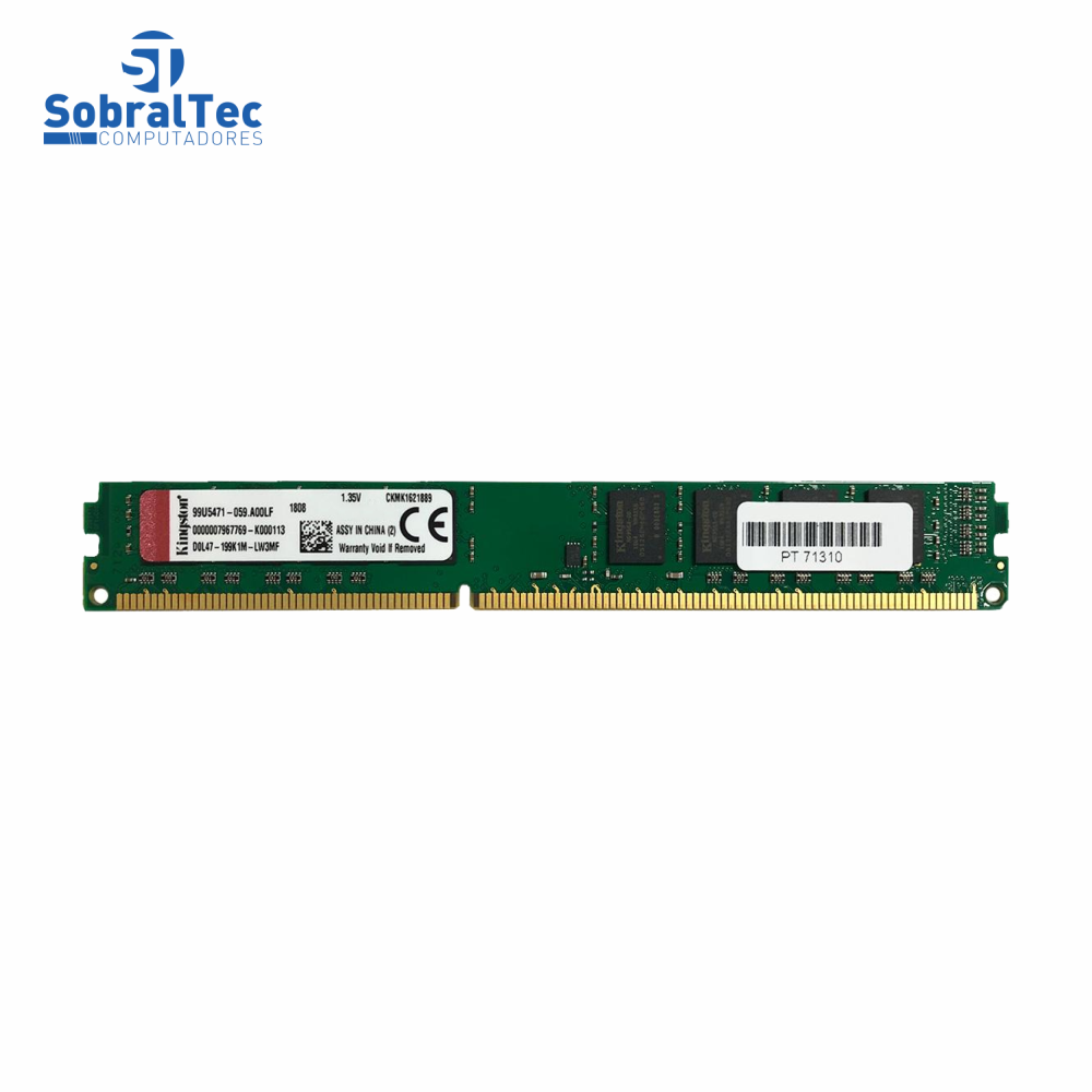 Memoria Ram Desktop Ddr4 Kingston Kvr24n17s8/8 8gb 2400mhz 288 Pin Udimm