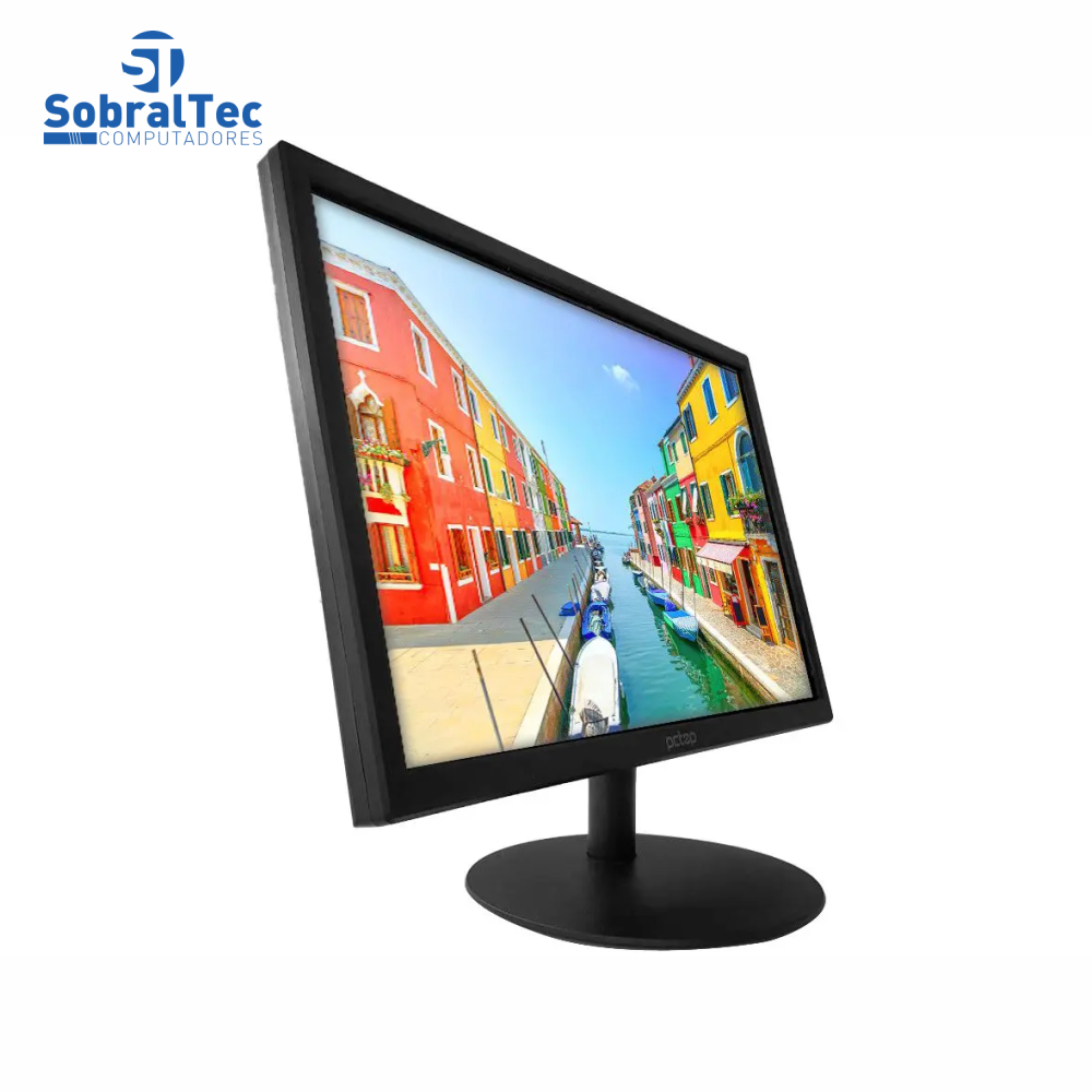 Monitor 19" LED PCTop Slim com HDMI, VGA, VESA - MLP190HDMI