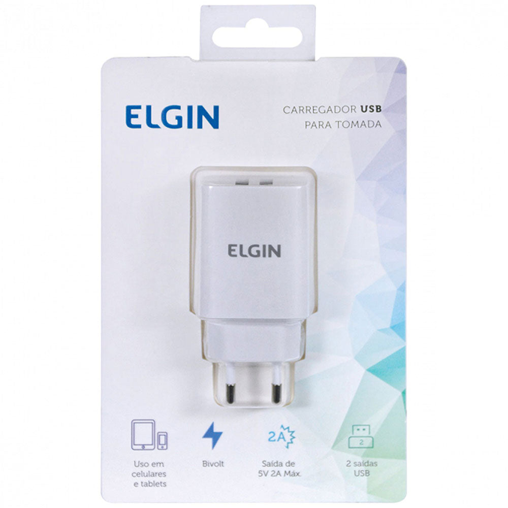 Carregador USB Bivolt S USB 1A 5W Elgin 46RCT1USB000