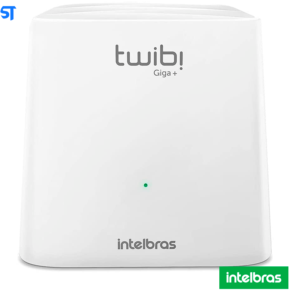 Kit Roteador 3 Wi-Fi Mesh Intelbras 3 Unidades Twibi Giga+ AC1200 Dual Band Branco