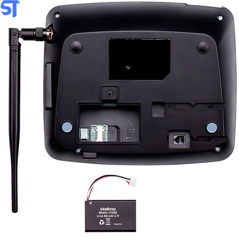 Telefone Celular Fixo Intelbras Dual Chip CFA4212 GSM Preto