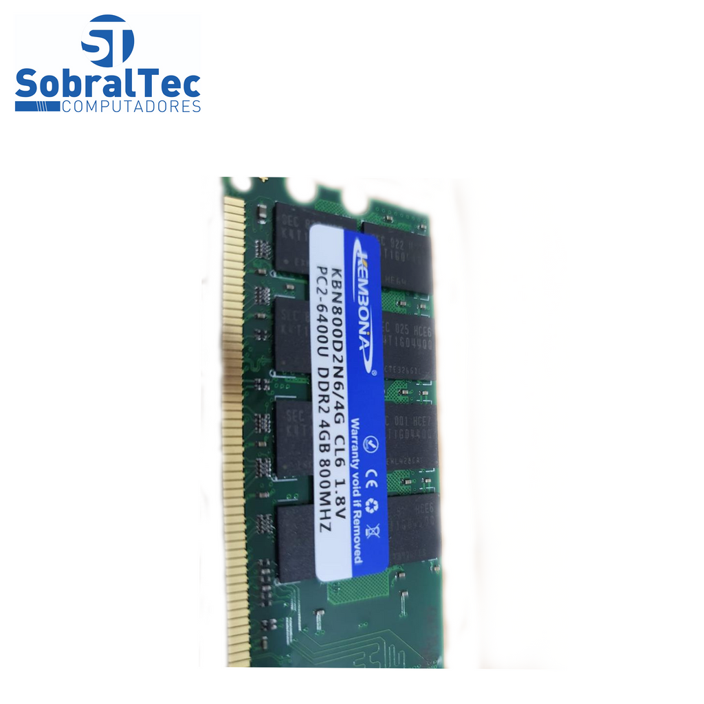 Memoria Ram Desktop Ddr2 4Gb 800Mhz KBN800D2N6/4G Pc2-6400U