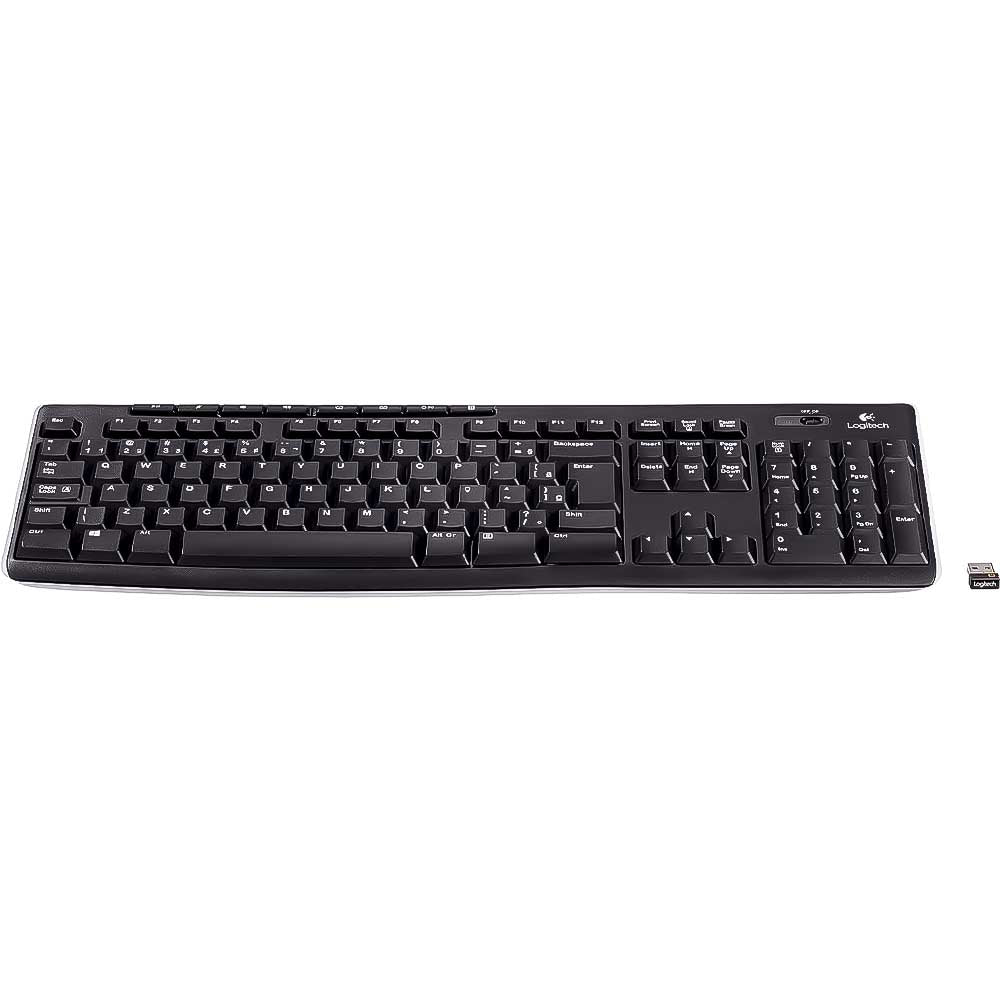 Teclado Logitech Wireless Sem Fio Multimidia K270