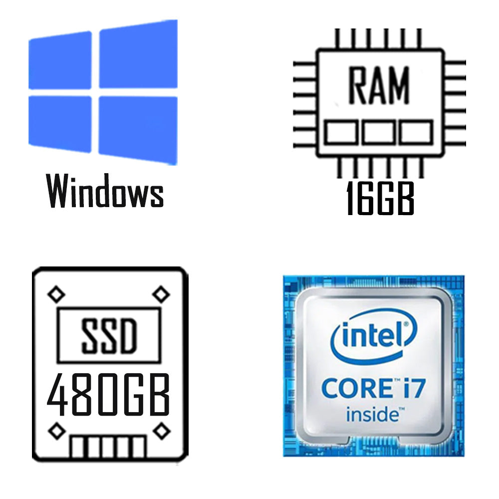 Computador Intel Core i7- 3770 | 3.4Ghz - Memoria Ram DDR3 16GB - SSD 480GB -C3Tech ATX 200w Teclado Mouse e Cabos