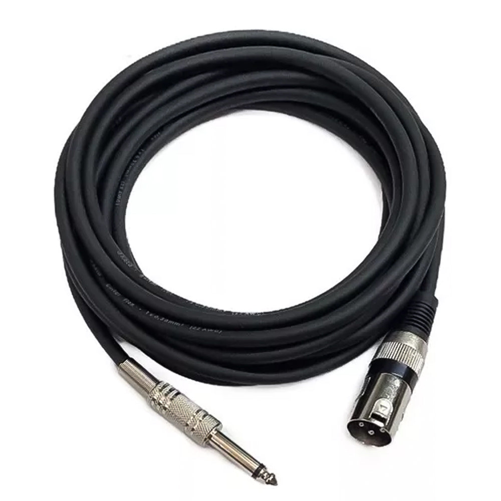 Cabo P10 Mono X 1 XLR Macho Mono 5 Metros