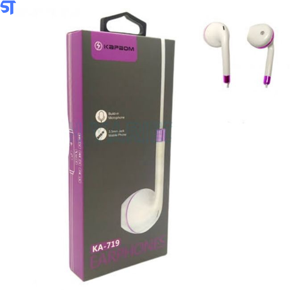 Fone De Ouvido P2 3.5mm Branco Kapbom- KA-719