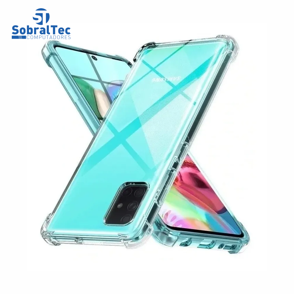 Capa Silicone TPU Transparente Borda Anti Impacto Anti-Shock Samsung Galaxy A51