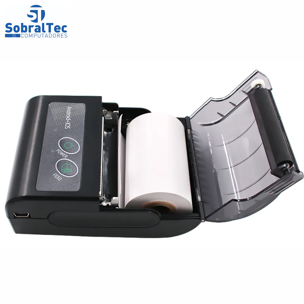 Mini Impressora Térmica 58mm Sem Fio Thermal Printer Aibecy