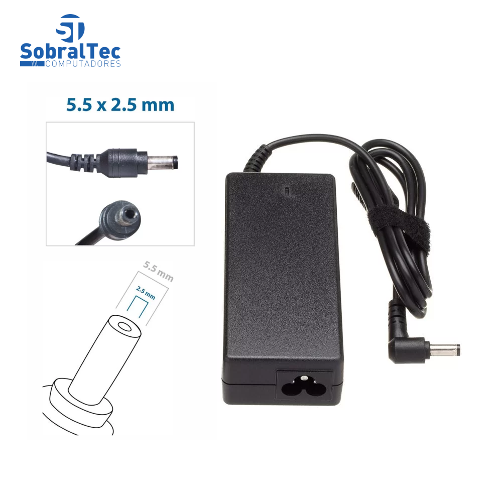 Fonte Para Notebook  Acer Toshiba Samsung Compaq Philco Positivo 19V 3,95A Plug 5.5mm x2.5mm Feasso Ff-5189C