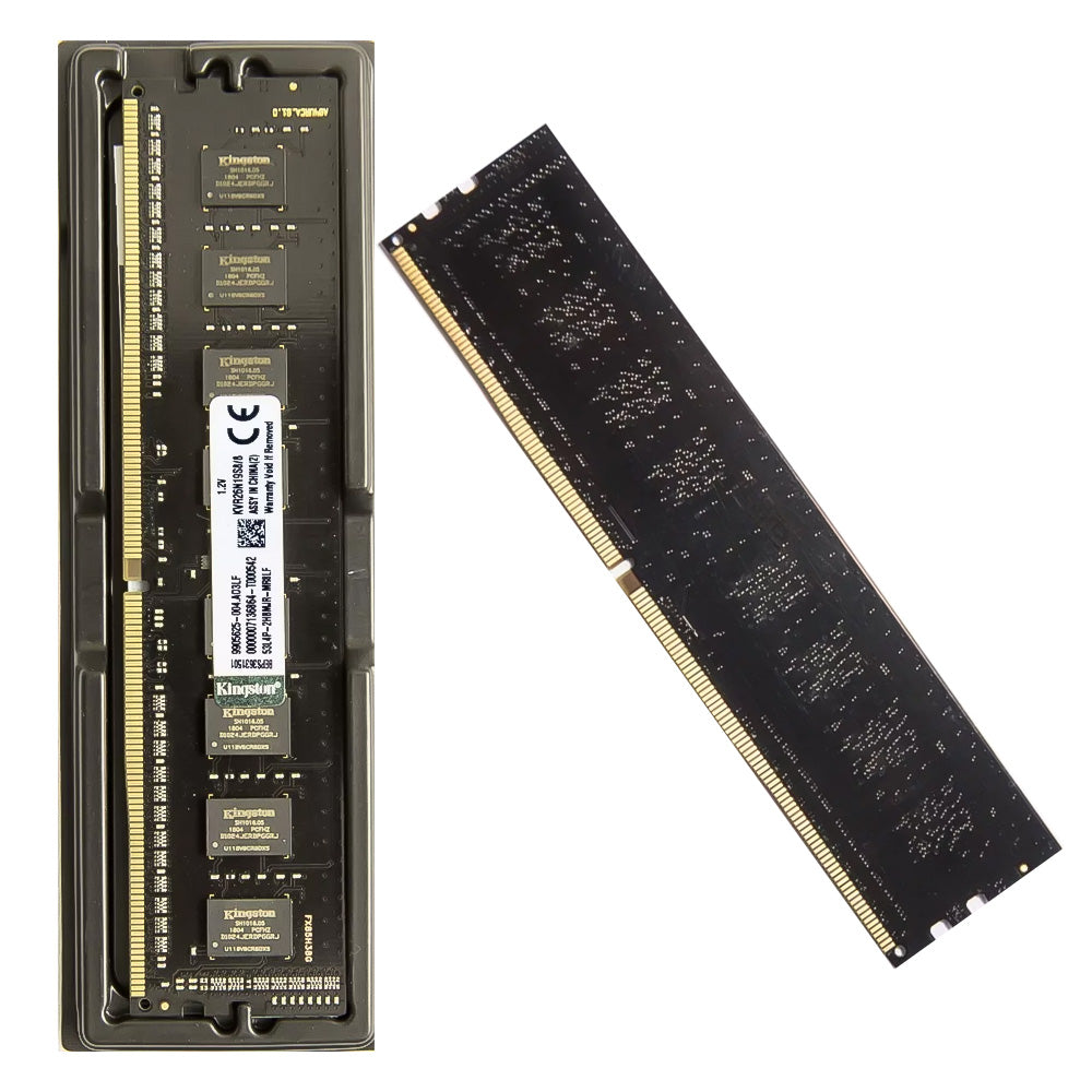 Memória Ram Desktop 8GB 2666MHz DDR4 Kingston KVR26N19S8/8  - Preta