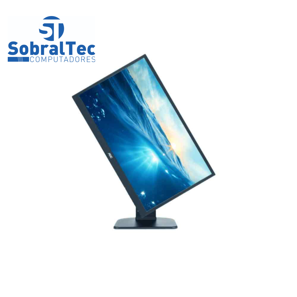 Monitor AOC LED 18.5 Widescreen HDMI VGA Display Port 2ms Altura Ajustável 9P1E