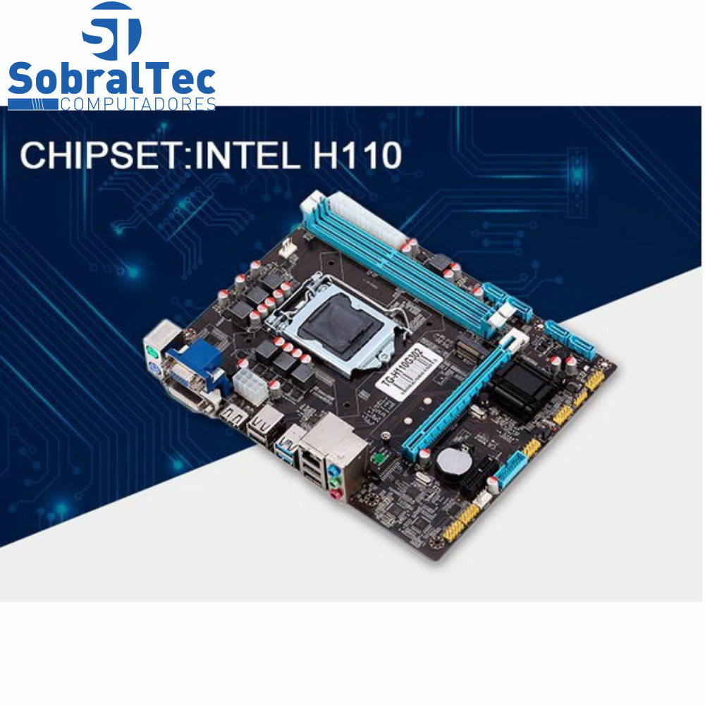 Computador Core i-3-8100 -HD SSD 128Gb- Memória Ran 4 GB DDr3 Com Placa 4 USB 3.0 Pr 1689