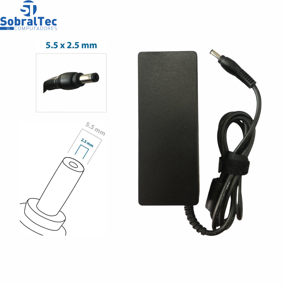 Fonte Para Notebook Asus 90W 5.5mm 2.5mm 19V 4,74A  Feasso Ff-5074