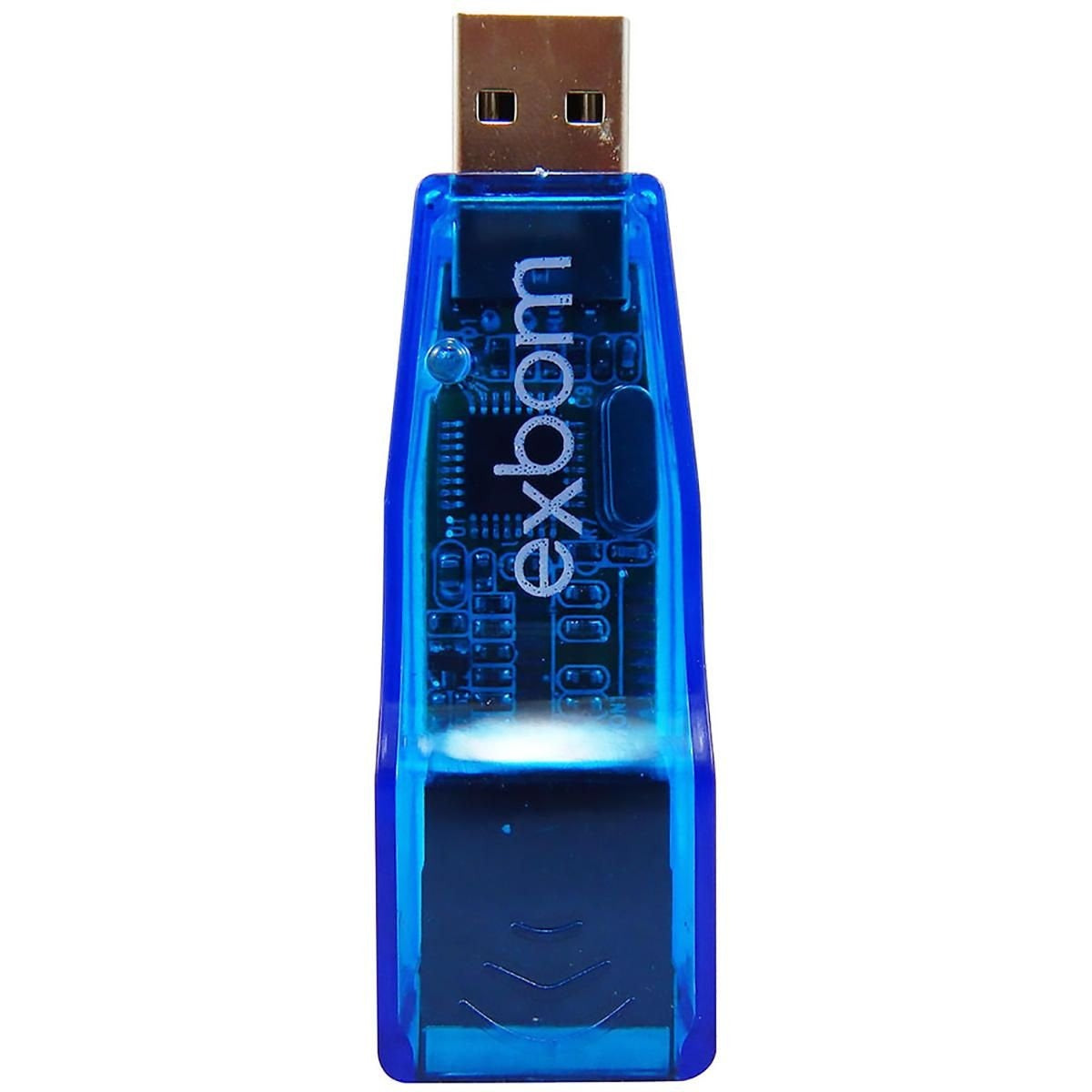 Adaptador Usb x Rede Rj45 10/100Mbps Exbom UL-100