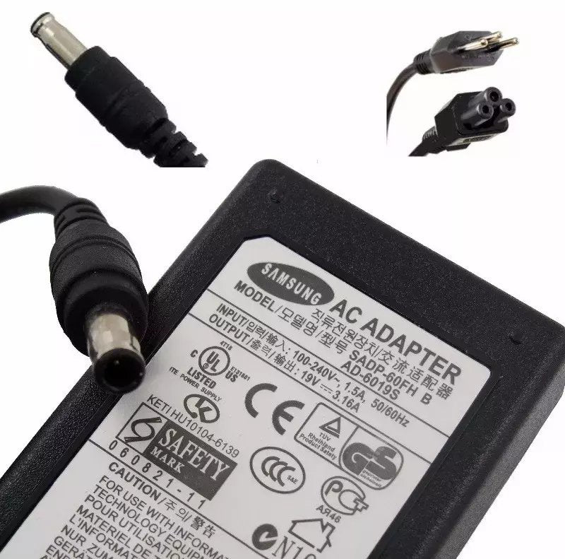 Fonte Notebook Samsung 19v. 3.16a- 65w API3AD05 (5.5 x 3.0mm)
