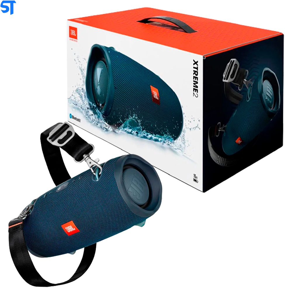 Caixa de Som Bluetooth JBL Xtreme 2 à Prova dÁgua - Portátil 40W- Azul