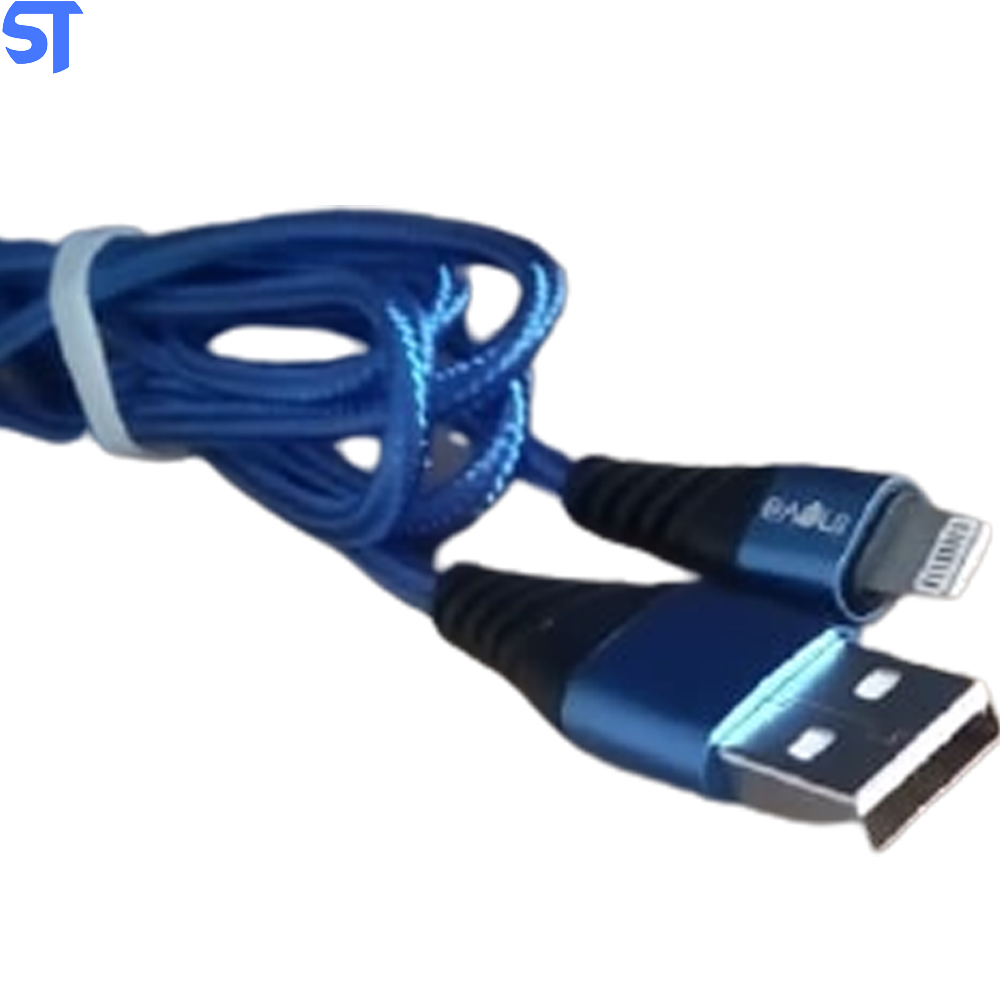 Cabo Lightning Trançado Em Nylon Tubo Para iPhone 1 Metro Inova Azul