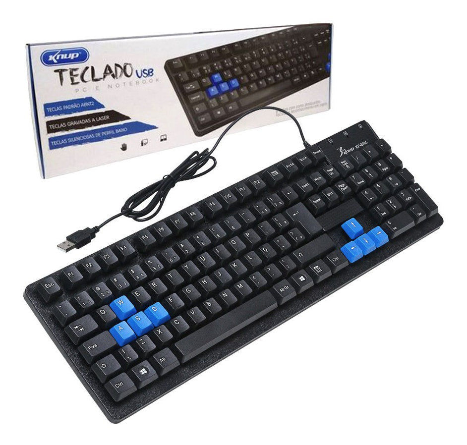 Teclado Usb Pc Notebook 8 Teclas Color Knup Kp 2044