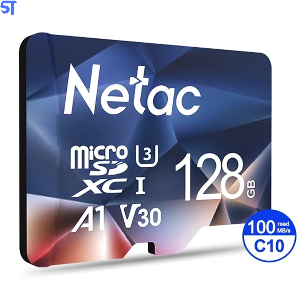 Cartão de Memória de 128GB Com Adaptador 100MB de Leitura - Netac