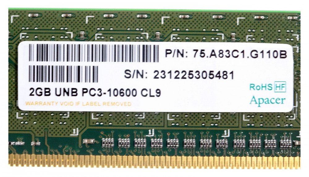 Memoria Ram Desktop Ddr3 4 gb - 1333 -Unb PC3-10600 CL9