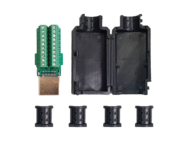 Conector Hdmi Com Borne E Capa Plástica