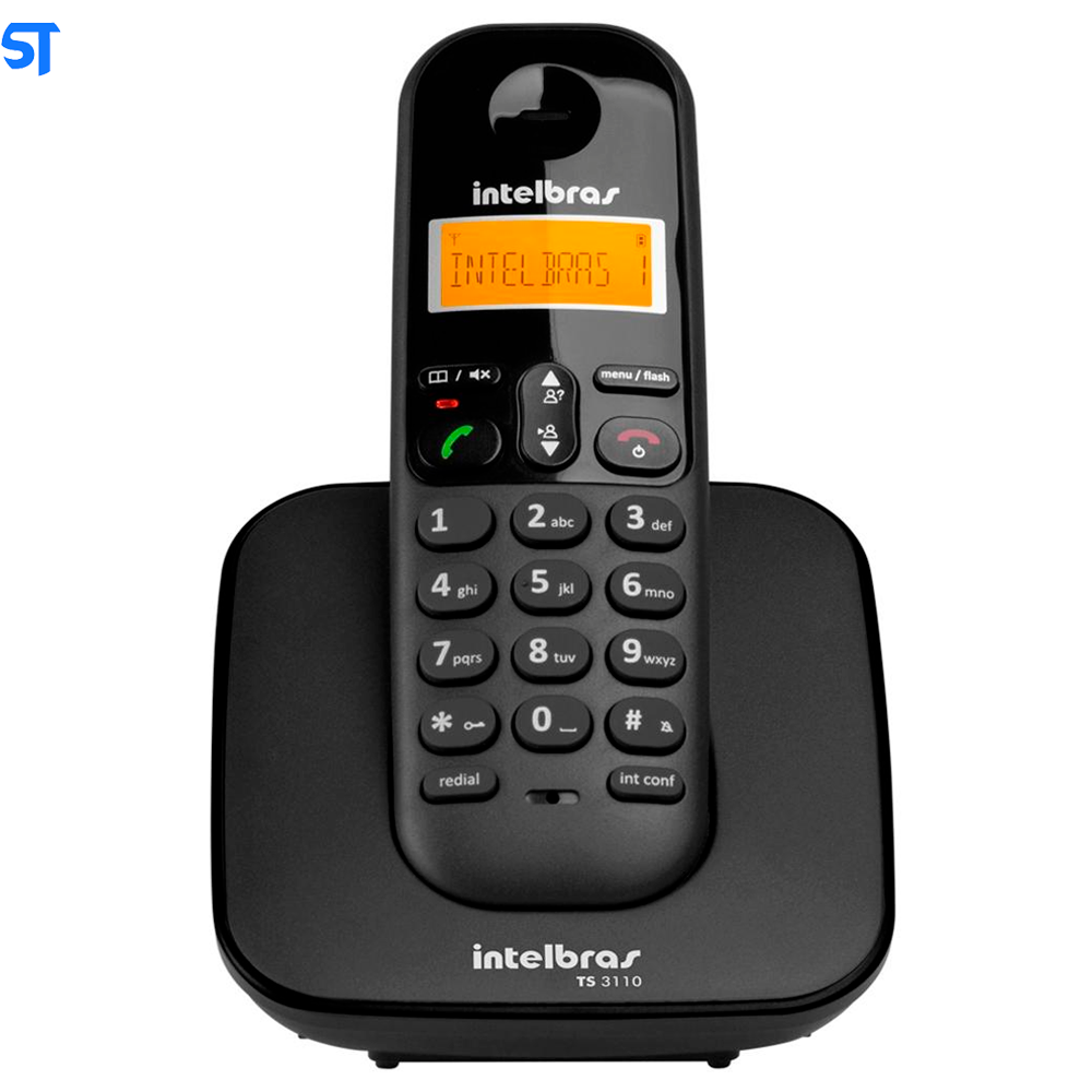 Telefone Sem fio Intelbras TS 3110 Preto