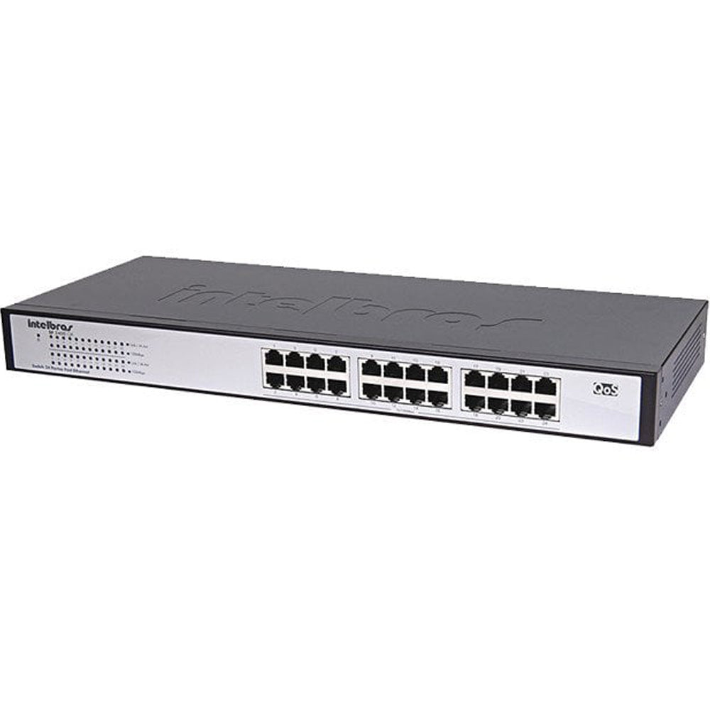 Switch Intelbras 24 Portas Fast Ethernet Sf 2400 Qr+