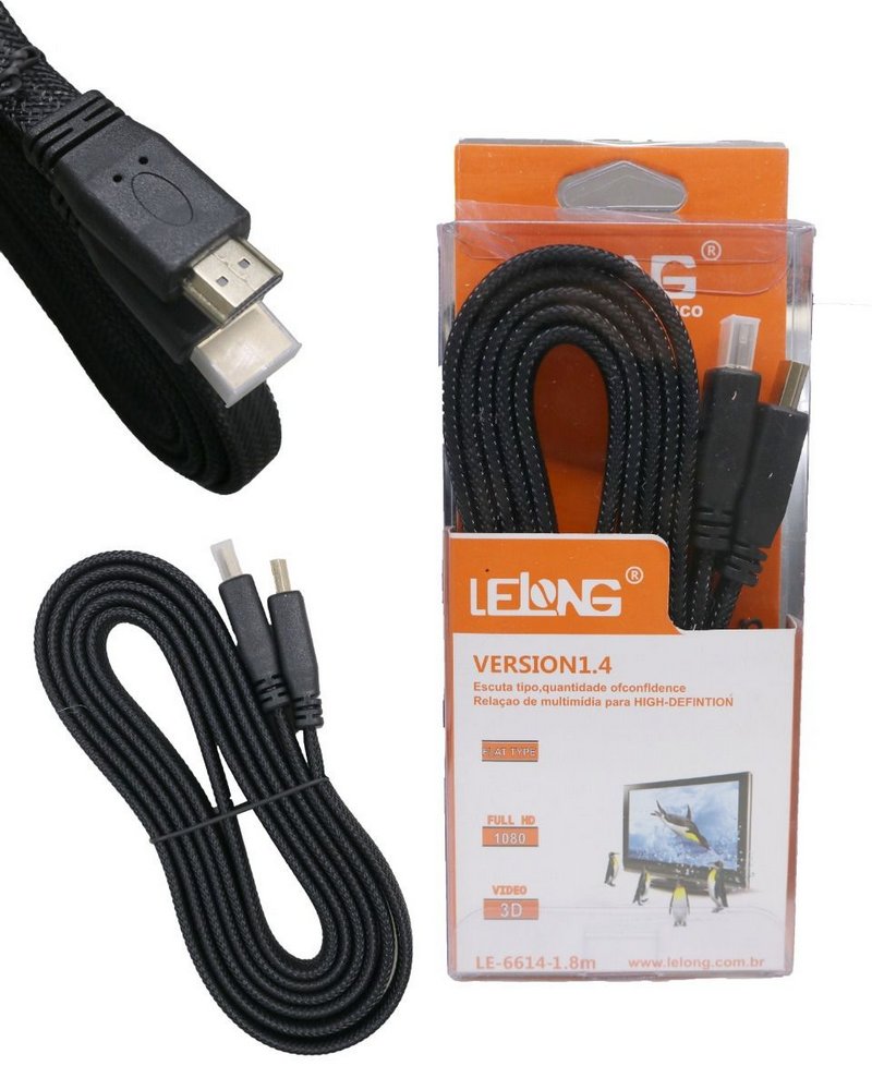 Cabo HDMI Version1.4  LE-6614-10m 10 Metros Retratil - LELONG