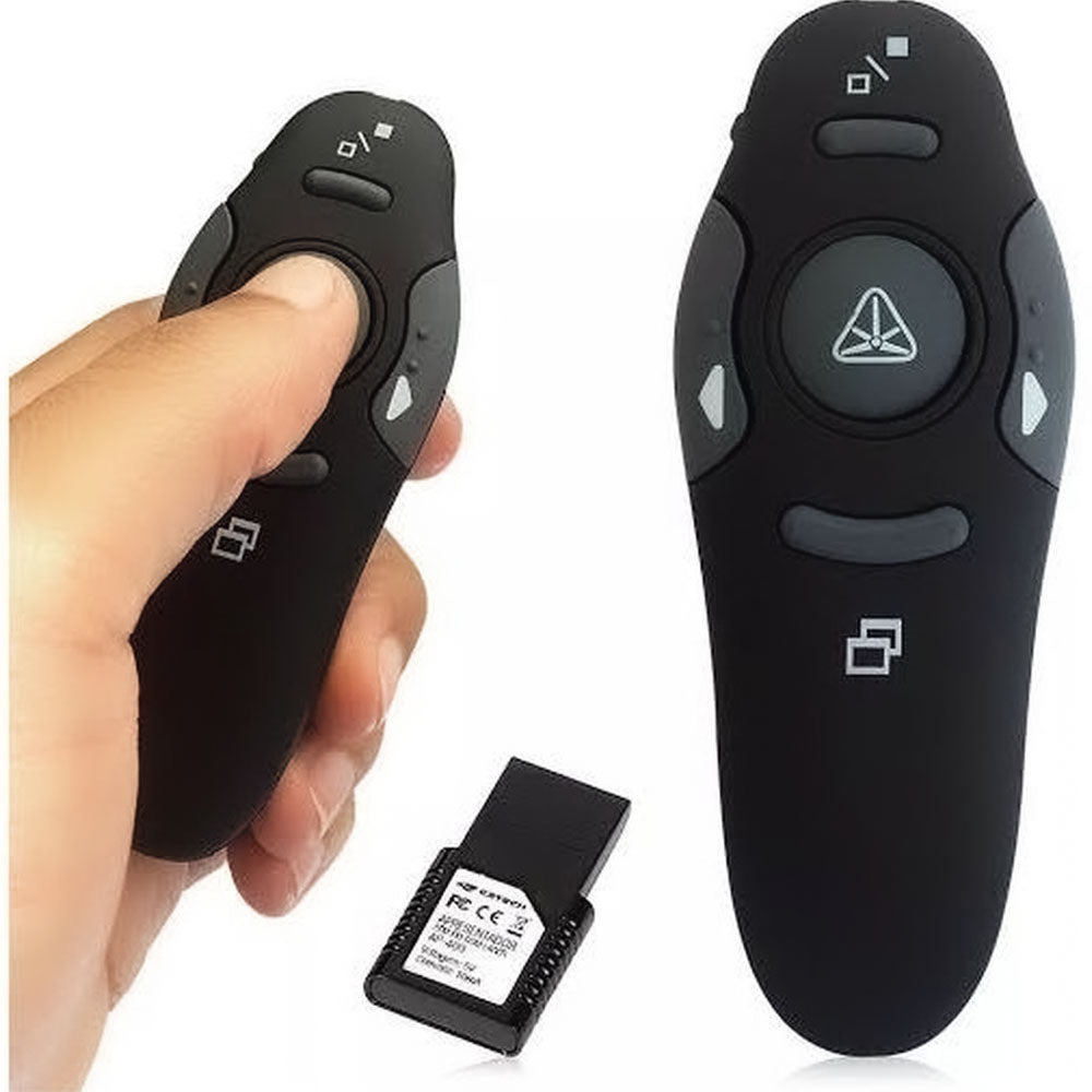 Apresentador Slide Power Point Wireless 2.4Ghz  KP-8009 Knup Preto