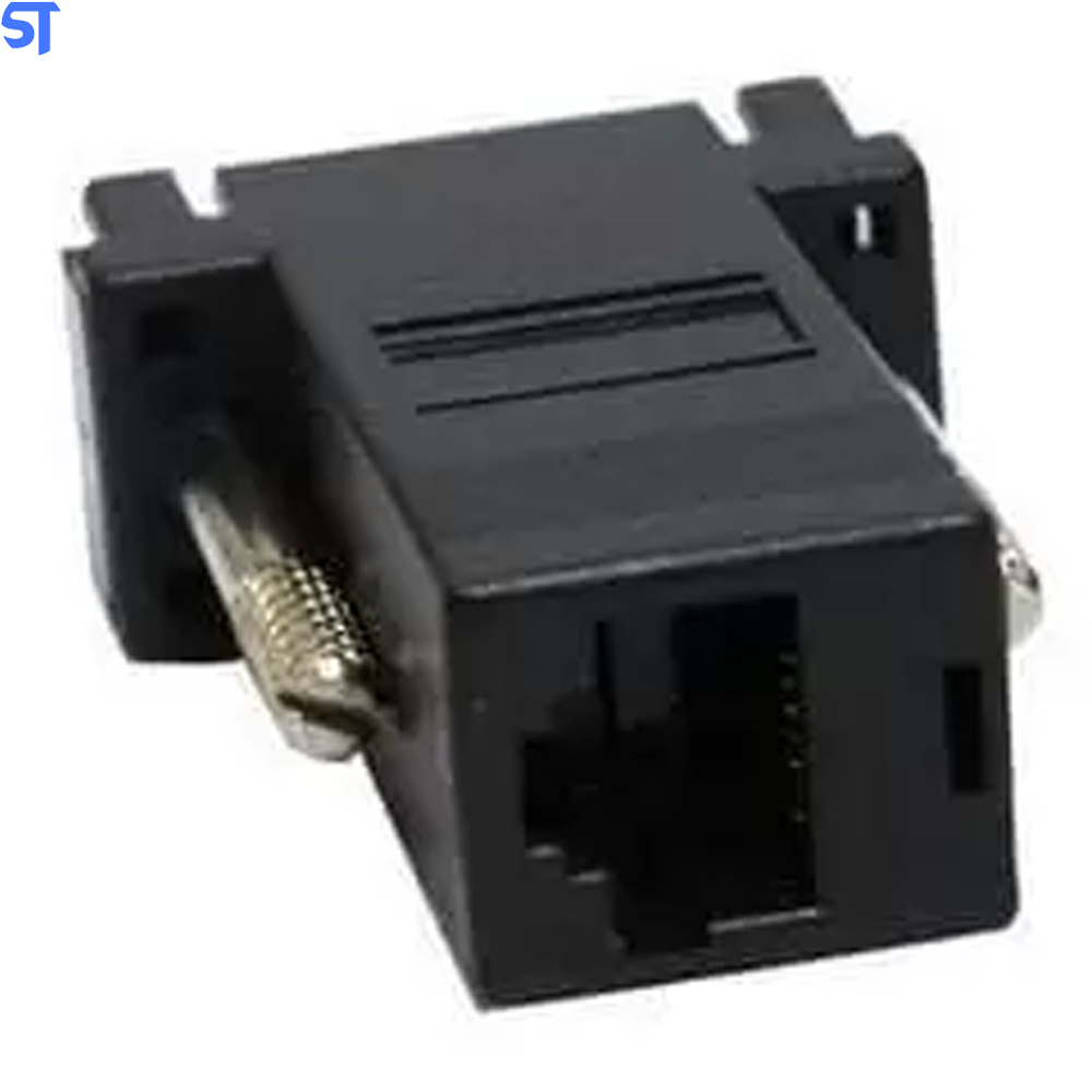 Adaptador de VGA Fêmea Para RJ45 Fêmea Cat5 Cat5e