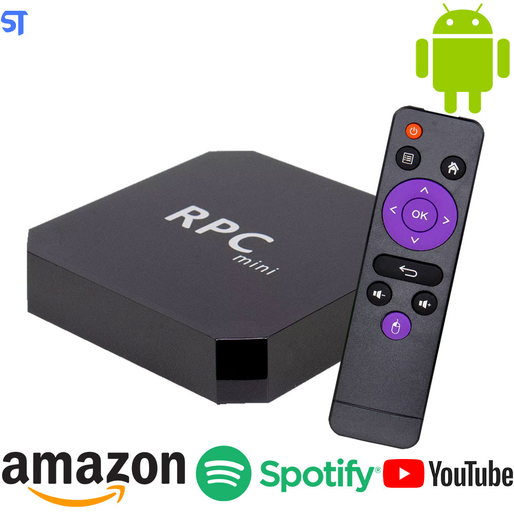 Receptor Sate TV Box RPC Mini 8K 16 RAM / 128GB / Android 10.1 - Preto