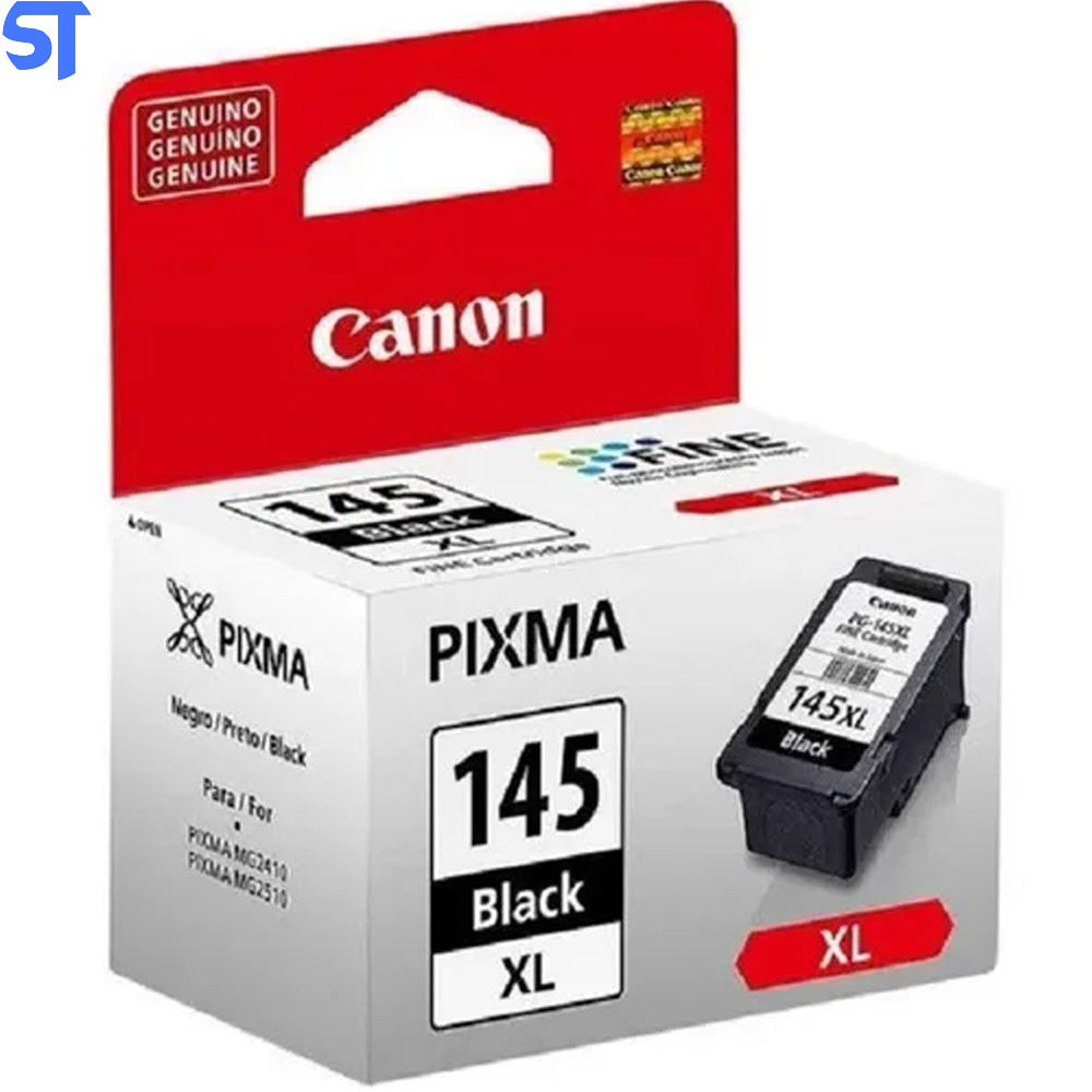 Cartucho de Tinta Canon PG-145XL PG145XL Preto | Original 12ml