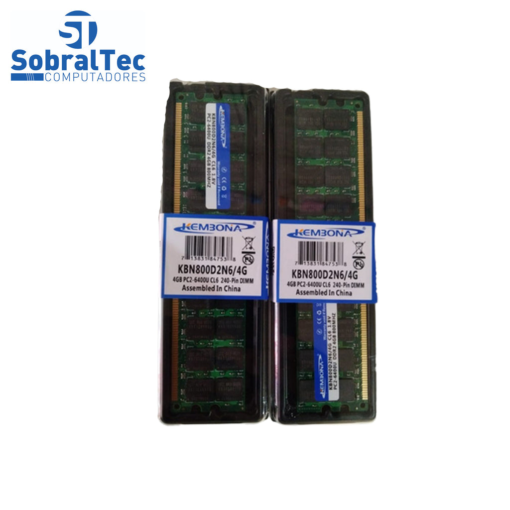 Memoria Ram Desktop Ddr2 4Gb 800Mhz KBN800D2N6/4G Pc2-6400U