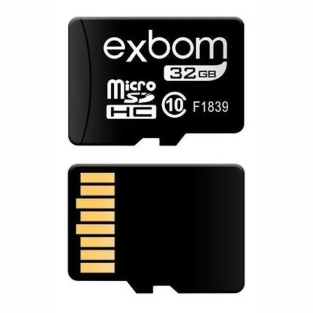Cartão De Memória 32Gb Micro-SD Gravação 10MB/s Leitura 15MB/s Exbom STGD-TF32G