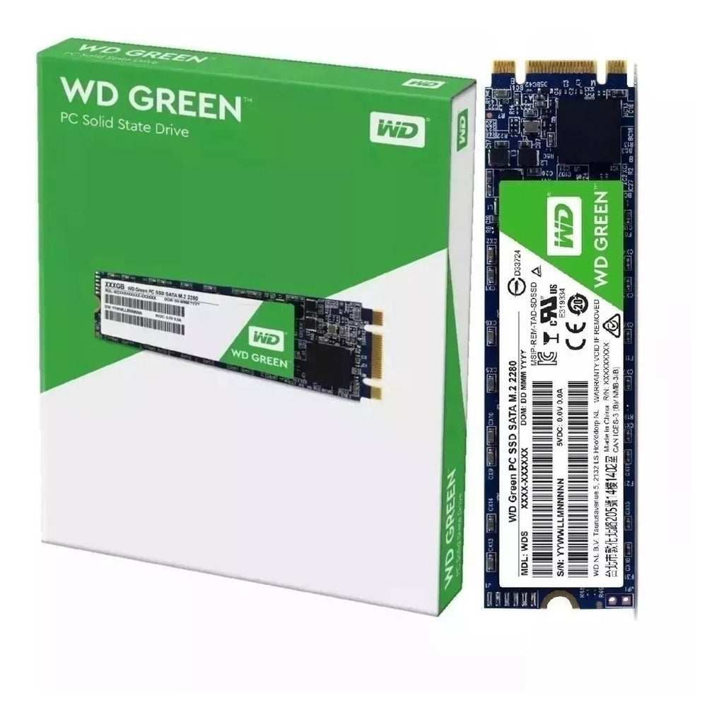 HD SSD M.2  WD Wester Digital Green 120GB M.2 Leitura 545MB/s - WDS120G2G0B