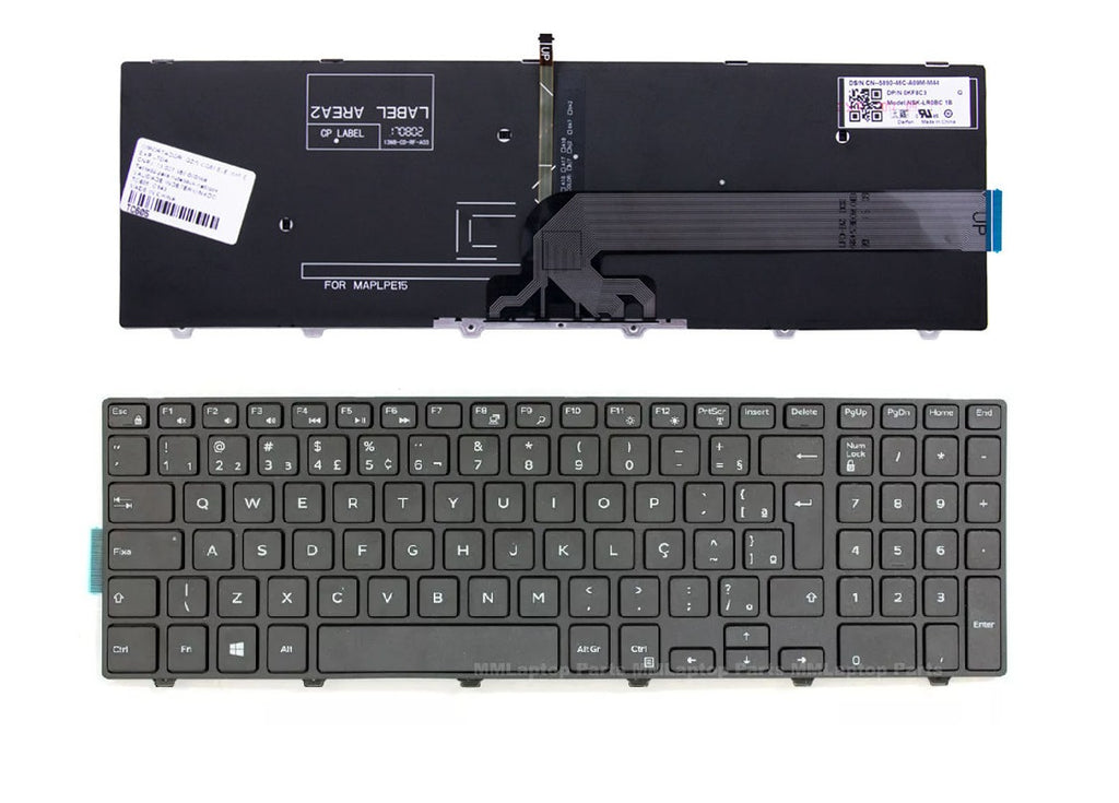 Teclado Notebook Dell 15-5000-5542-5545-5547 Series Com Iluminação