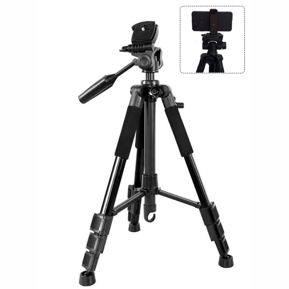 Tripé Profissional Aluminio com Bolsa de Transporte Inclusa 170cm  Exbom TRIPRO-P700