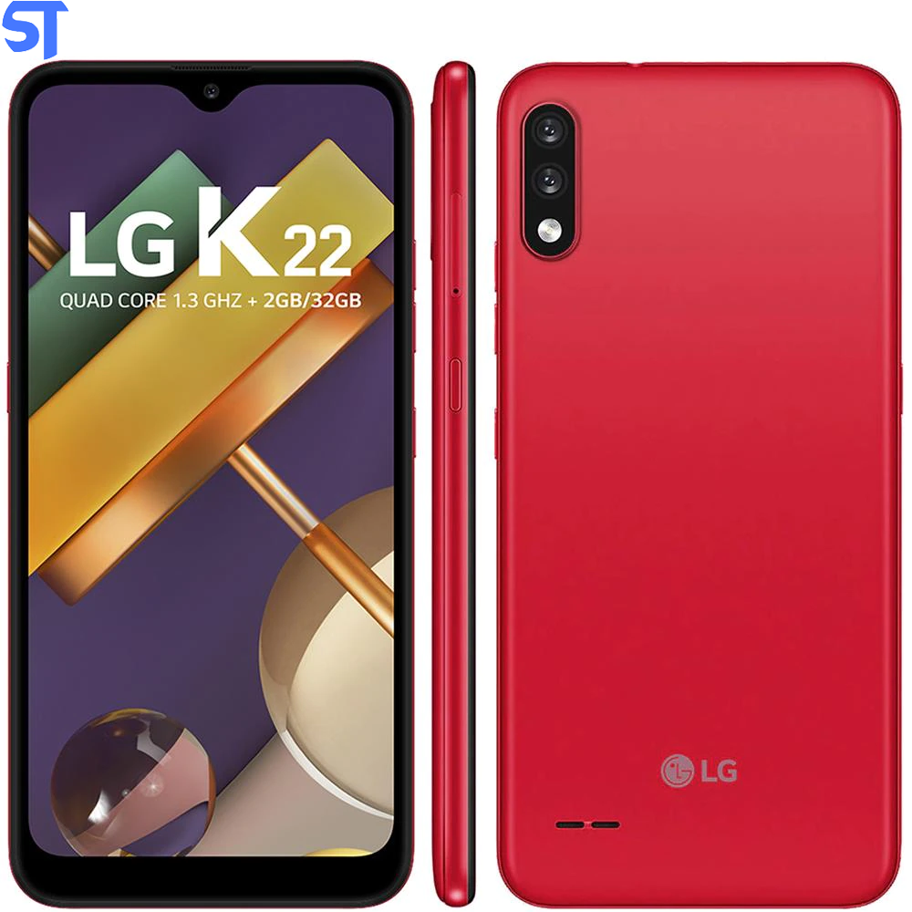 Smartphone LG K22 K200BMW Dual Chip Android 10 Tela 6.2” Quad Core 32GB 4G Câmera 13MP+2MP - Vermelho