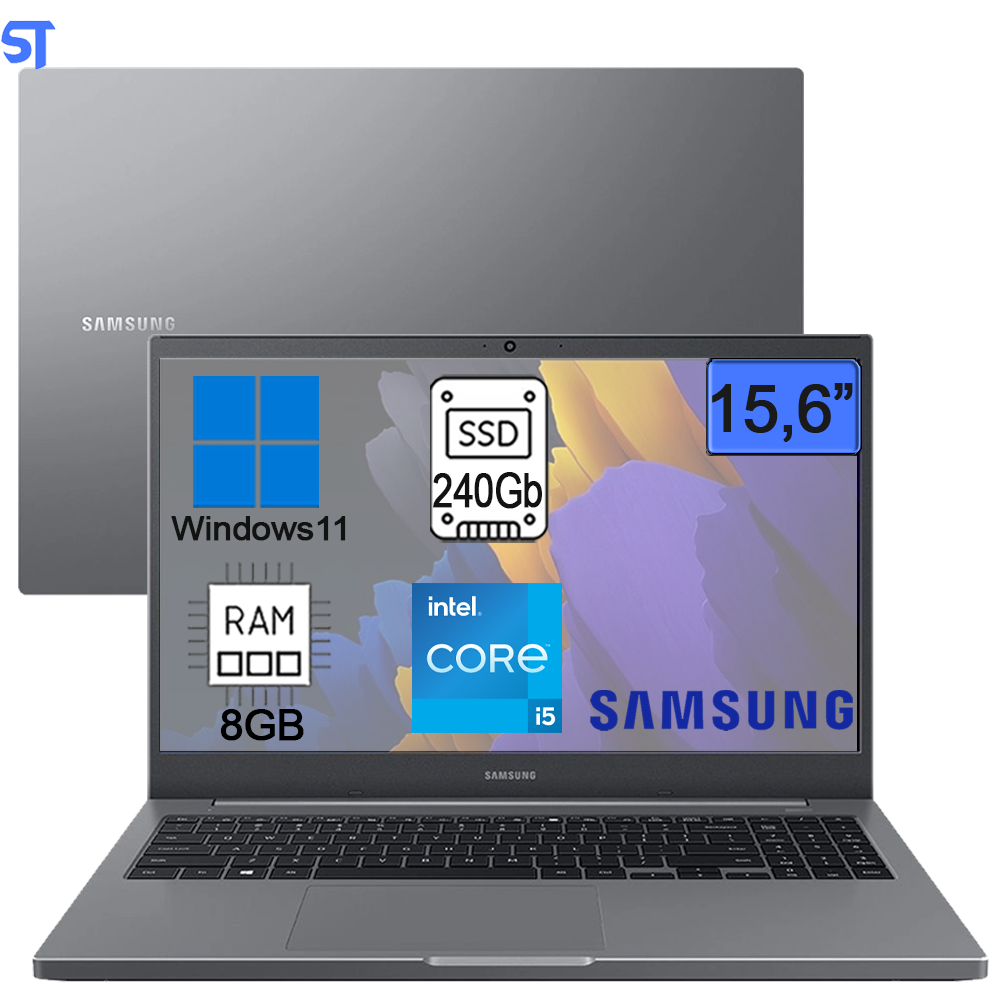 Notebook Samsung Book, Intel Core i5 1135G7, 8GB, 256GB SSD, 15,6