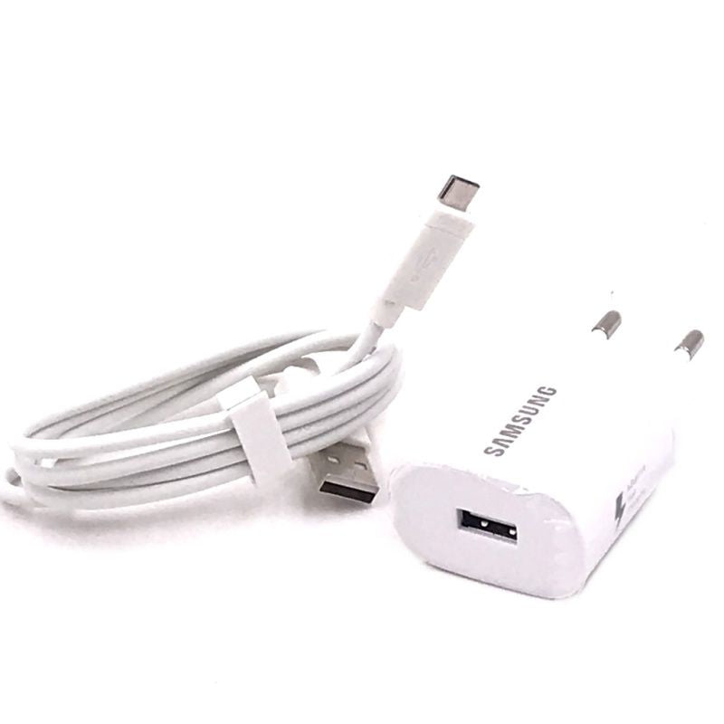 Carregador Usb Celular Samsung Com Cabo Branco