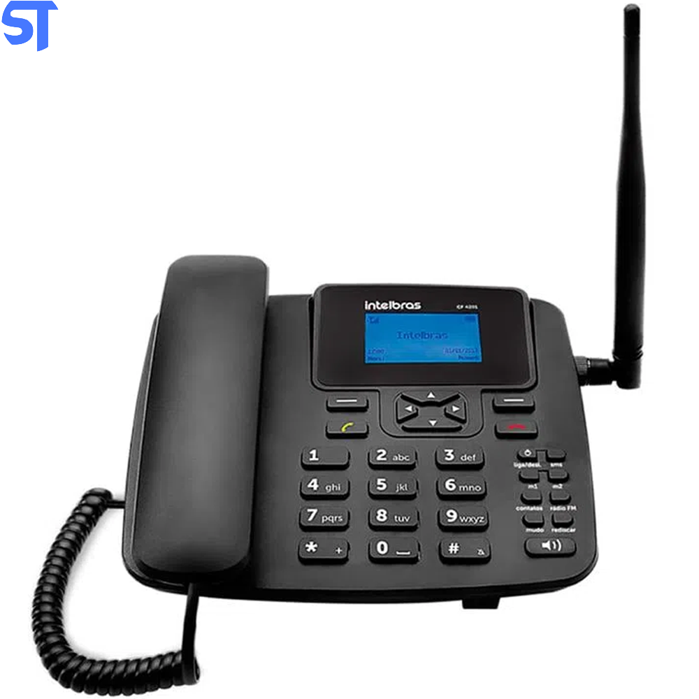 Telefone Celular Fixo Intelbras Dual Chip CFA4212 GSM Preto