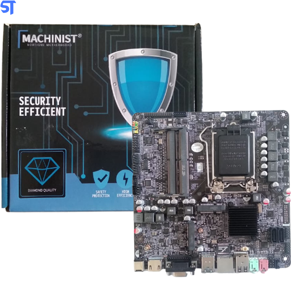 Placa Mãe Mini ITX Soquete LGA 1151 -DDR4 Machinist  H110 Mini ITX-TH170 Para Geração 7
