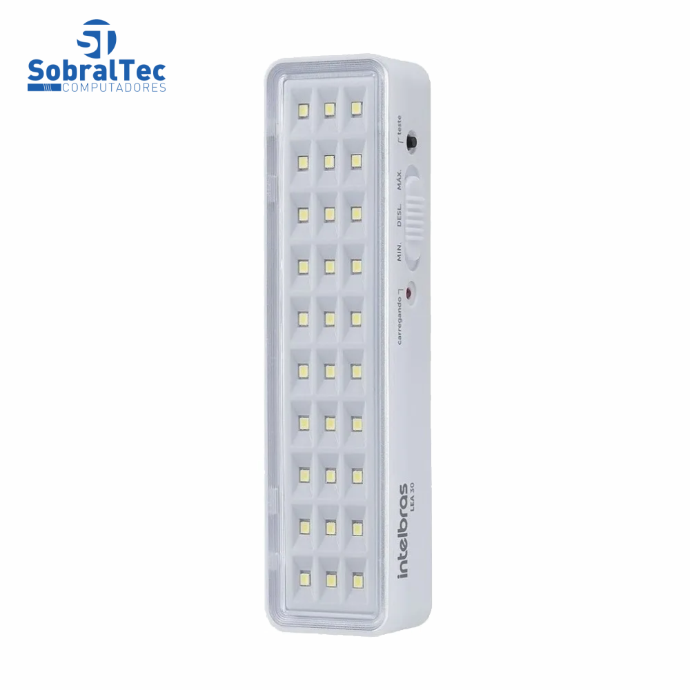 Luminária De Led Intelbras LEA 30 Bivolt 30 Leds Luz De Emergência Autônoma