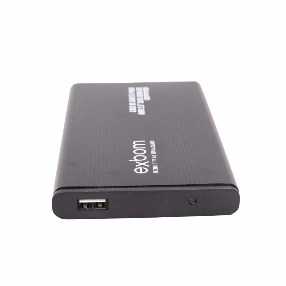 Case de Gaveta Para HD 2,5 USB 2.0 Externo Slim EXBOM CGHD10