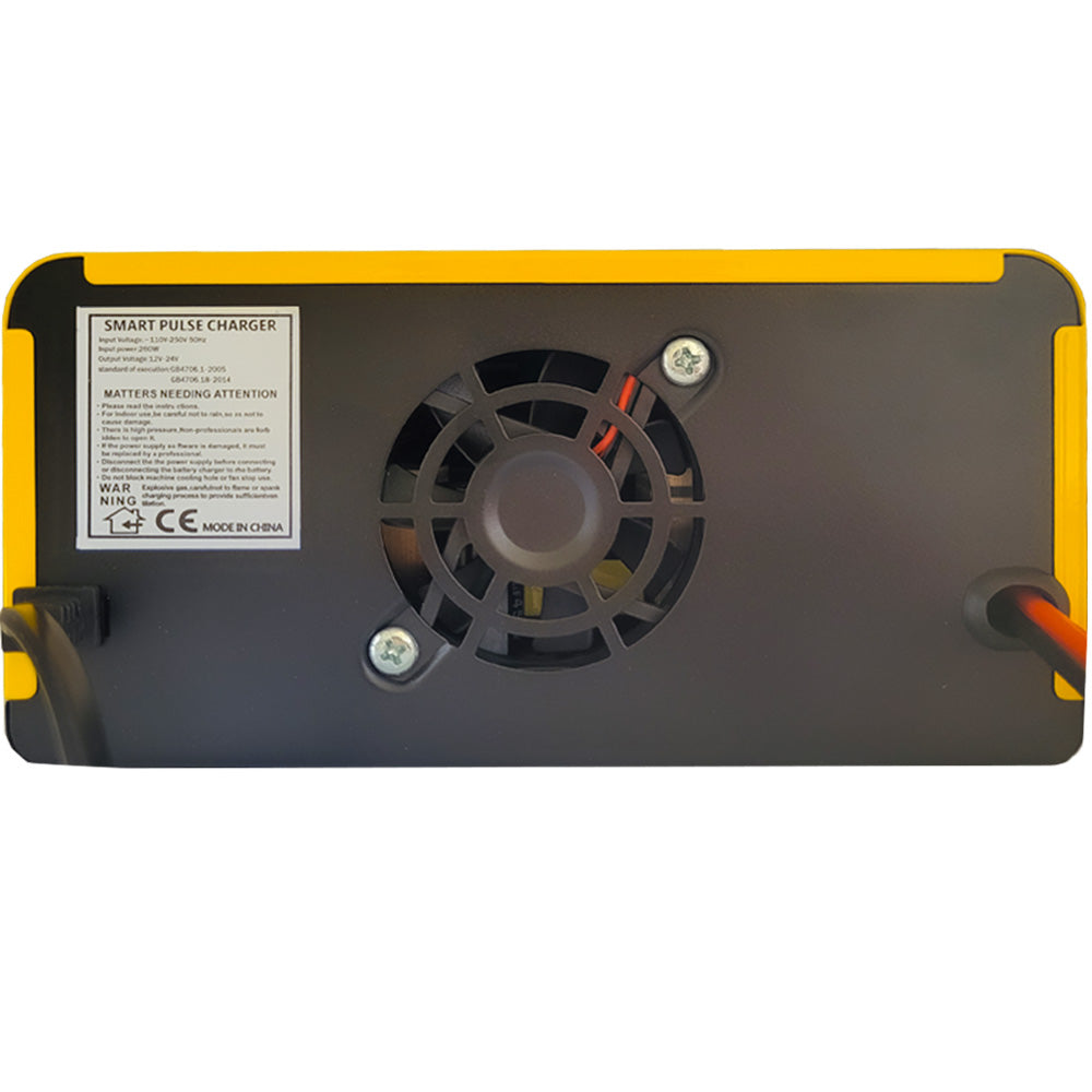 Carregador de Bateria Automotiva Entrada Bivolt 110v-250v Saída 24v/12v 260w - Amarela