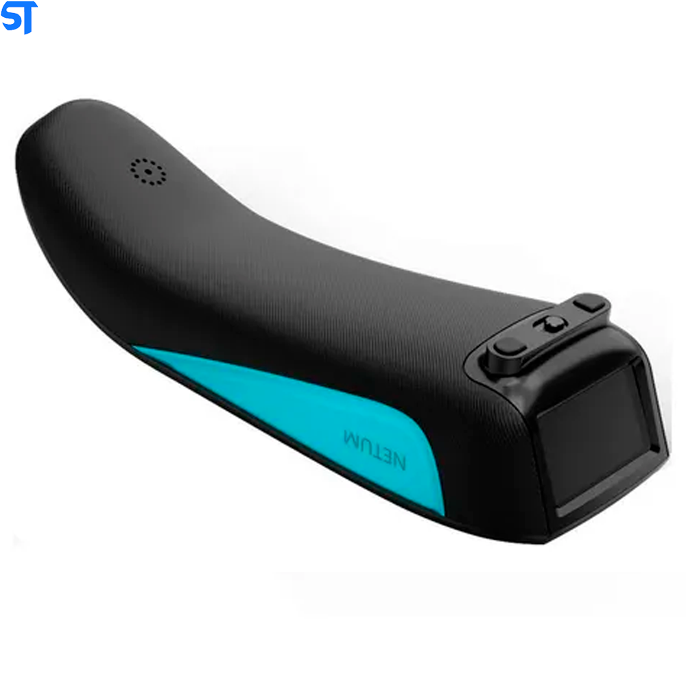 Leitor Código De Barras Bluetooth E USB NETUM C830 Preto Com Azul